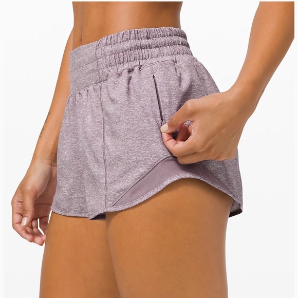 Lululemon Hotty Hot HR Short 2.5” Heather Violet - Picture 2 of 4